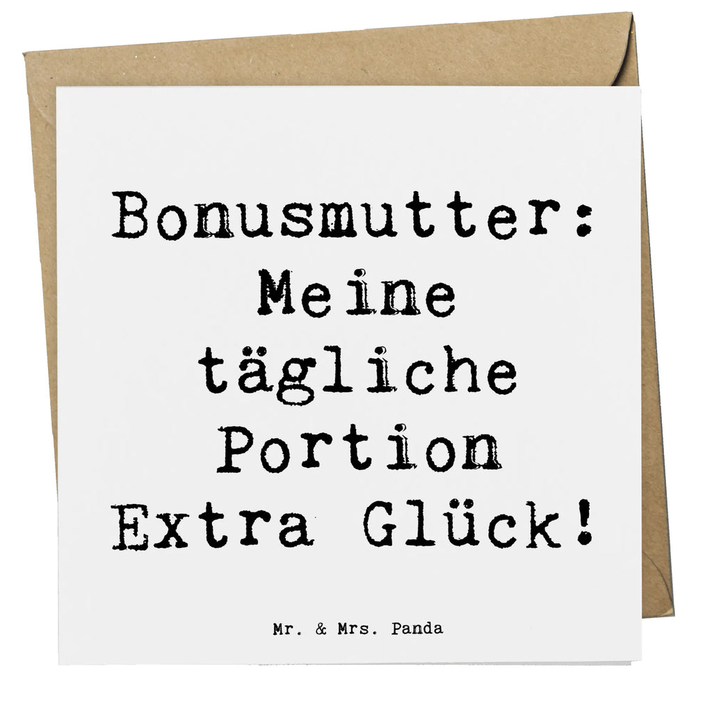 Deluxe Card Saying Bonusmutter: Meine tägliche Portion Extra Glück! Geburtstagskarte, Klappkarte, Karte, Hochwertige Klappkarte, Glückwunschkarte, Hochzeitskarte, Einladungskarte, Hochwertige Grußkarte, Grußkarte, Familie, Vatertag, Muttertag, Bruder, Schwester, Mama, Papa, Oma, Opa