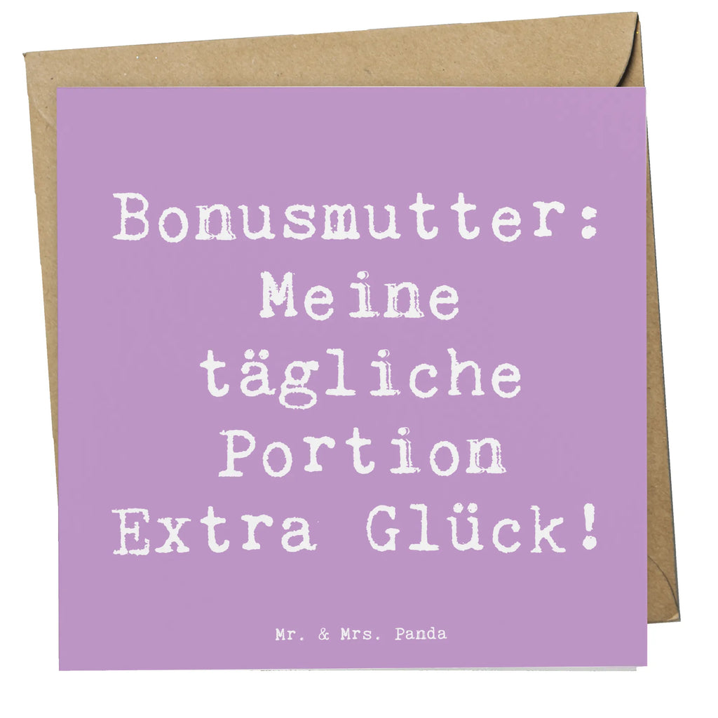 Deluxe Card Saying Bonusmutter: Meine tägliche Portion Extra Glück! Geburtstagskarte, Klappkarte, Karte, Hochwertige Klappkarte, Glückwunschkarte, Hochzeitskarte, Einladungskarte, Hochwertige Grußkarte, Grußkarte, Familie, Vatertag, Muttertag, Bruder, Schwester, Mama, Papa, Oma, Opa