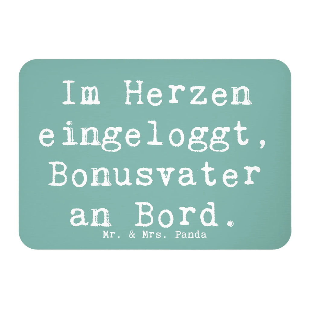 Magnet Saying Im Herzen eingeloggt, Bonusvater an Bord. Kühlschrankmagnet, Pinnwandmagnet, Souvenir Magnet, Motivmagnete, Dekomagnet, Whiteboard Magnet, Notiz Magnet, Kühlschrank Dekoration, Familie, Vatertag, Muttertag, Bruder, Schwester, Mama, Papa, Oma, Opa