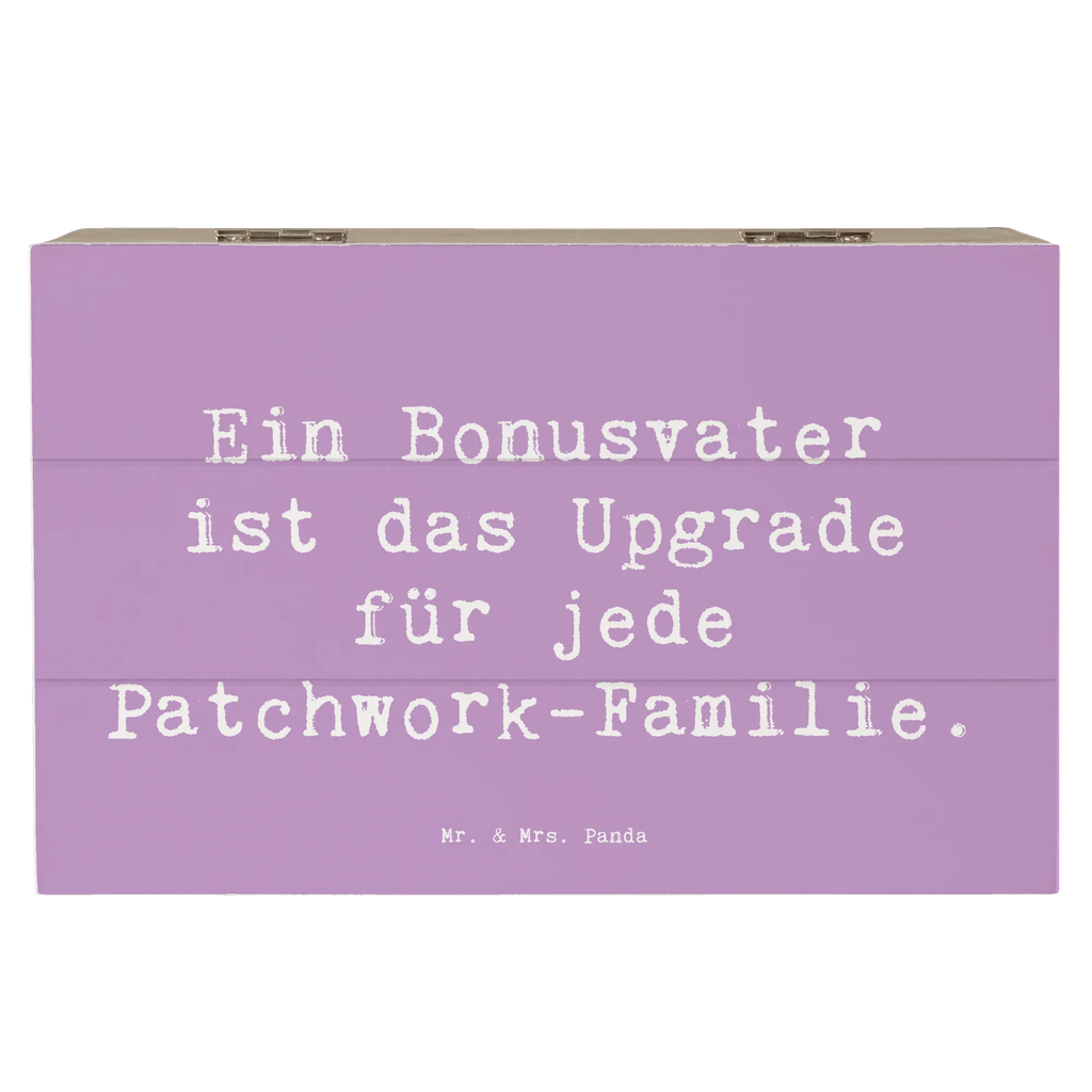 Wooden chest Saying Ein Bonusvater ist das Upgrade für jede Patchwork-Familie. Aufbewahrungsbox, Erinnerungskiste, XXL, Dekokiste, Schatulle, Geschenkdose, Schatzkiste, Geschenkbox, Kiste, Holzkiste, Truhe, Erinnerungsbox, Familie, Vatertag, Muttertag, Bruder, Schwester, Mama, Papa, Oma, Opa