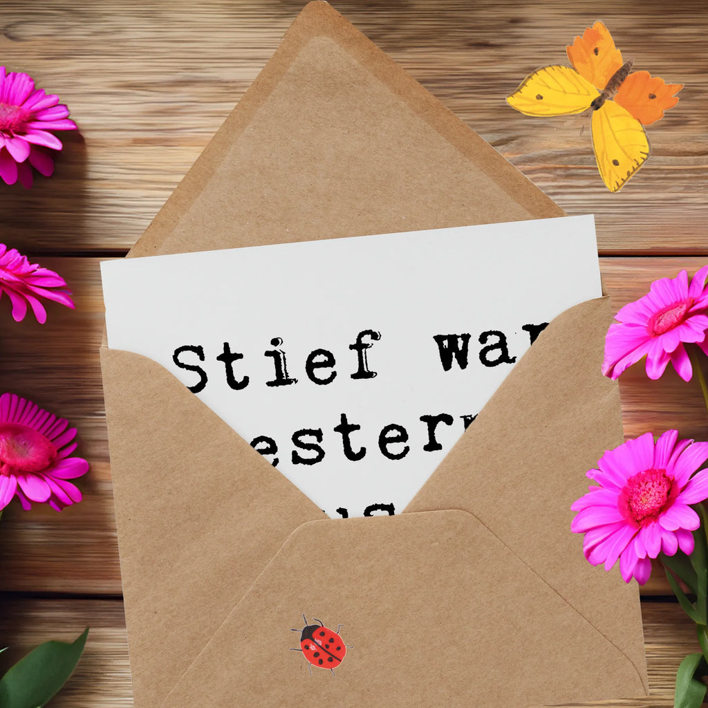 Deluxe Card Saying Stief war gestern, Bonus ist heute! Glückwunschkarte, Hochwertige Grußkarte, Hochwertige Klappkarte, Karte, Grußkarte, Hochzeitskarte, Einladungskarte, Geburtstagskarte, Klappkarte, Familie, Vatertag, Muttertag, Bruder, Schwester, Mama, Papa, Oma, Opa