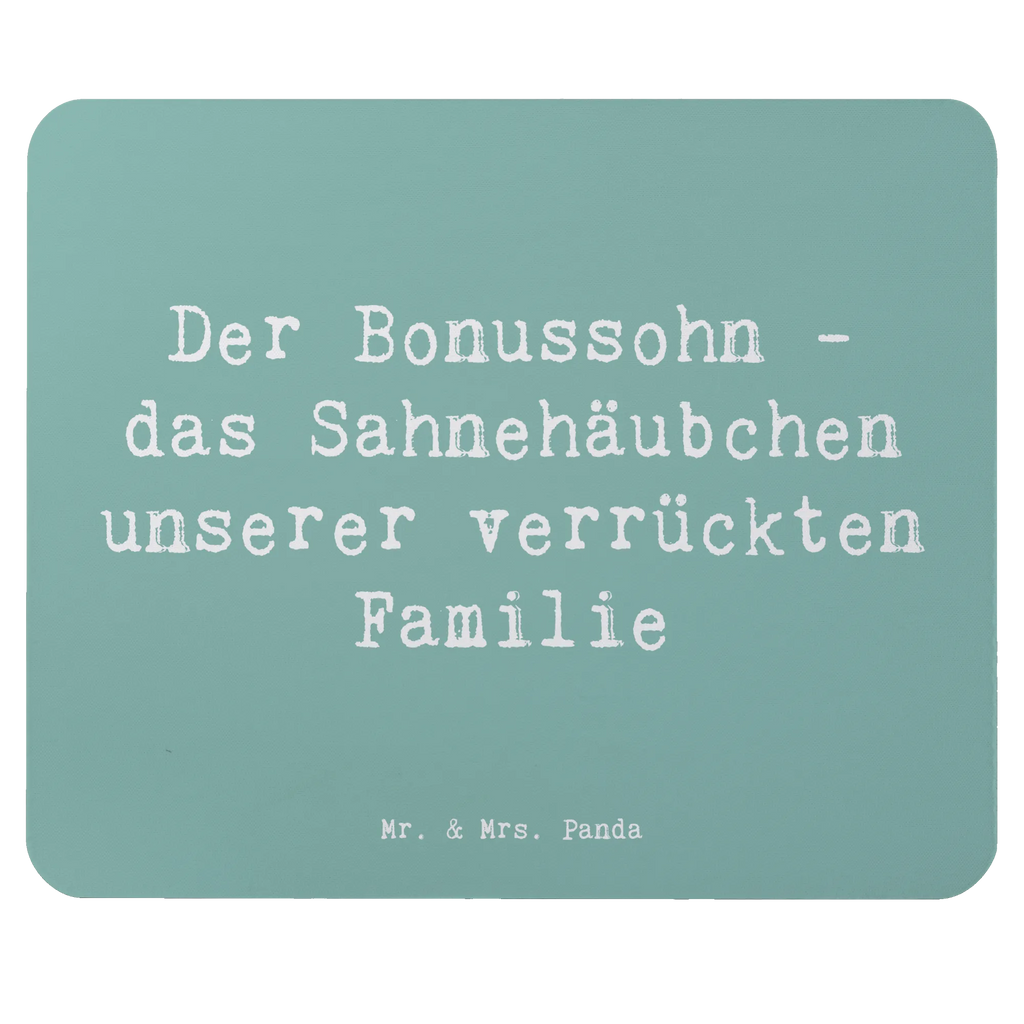 Mouse mat Saying Der Bonussohn - das Sahnehäubchen unserer verrückten Familie Mousepad, Computer zubehör, Büroausstattung, PC Zubehör, Arbeitszimmer, Mauspad, Einzigartiges Mauspad, Designer Mauspad, Mausunterlage, Mauspad Büro, Familie, Vatertag, Muttertag, Bruder, Schwester, Mama, Papa, Oma, Opa