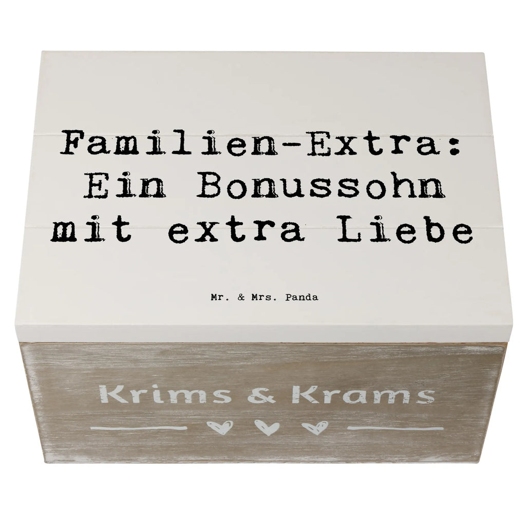 Holzkiste Spruch Bonussohn Liebe Geschenkbox, Erinnerungsbox, Truhe, Schatzkiste, Holzkiste, Kiste, XXL, Dekokiste, Schatulle, Geschenkdose, Erinnerungskiste, Aufbewahrungsbox, Familie, Vatertag, Muttertag, Bruder, Schwester, Mama, Papa, Oma, Opa