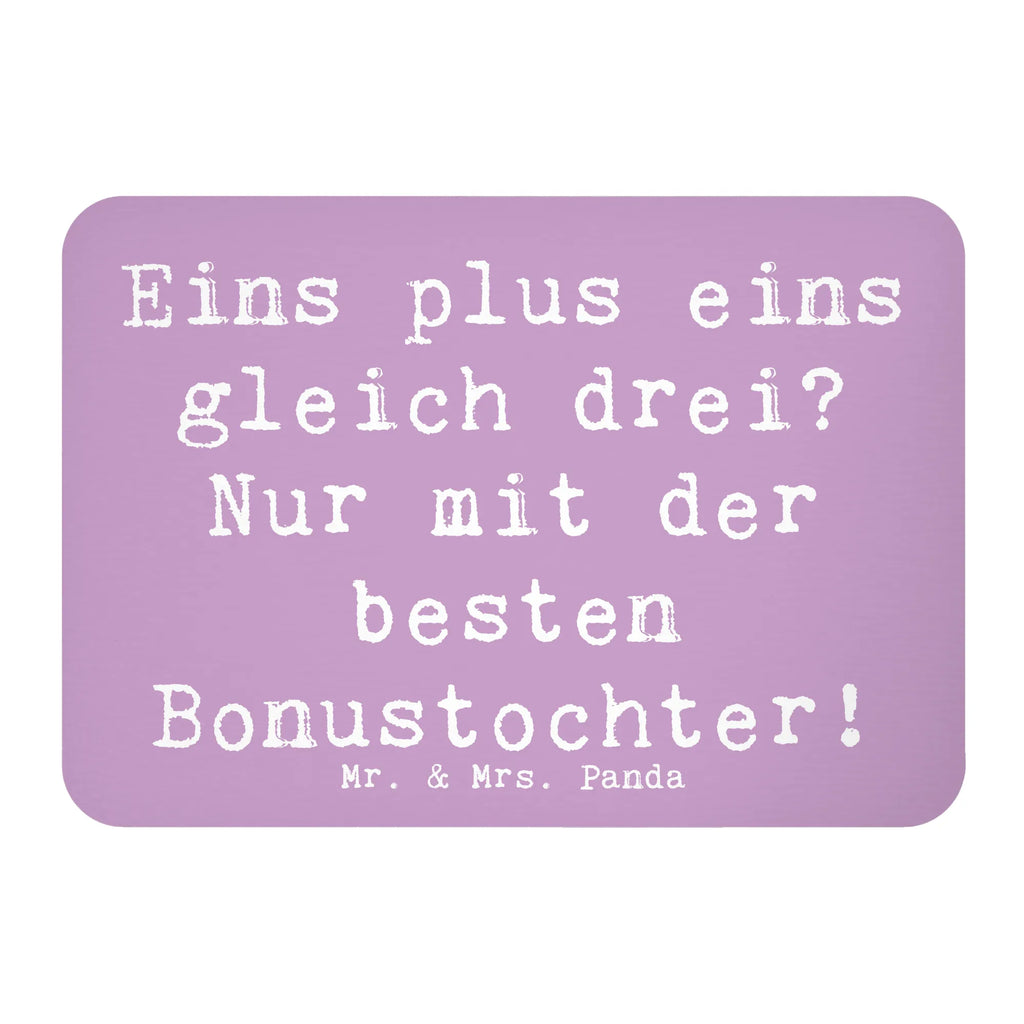 Magnet Saying Eins plus eins gleich drei? Nur mit der besten Bonustochter! Kühlschrankmagnet, Pinnwandmagnet, Souvenir Magnet, Motivmagnete, Dekomagnet, Whiteboard Magnet, Notiz Magnet, Kühlschrank Dekoration, Familie, Vatertag, Muttertag, Bruder, Schwester, Mama, Papa, Oma, Opa