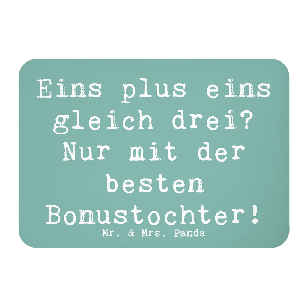 Magnet Saying Eins plus eins gleich drei? Nur mit der besten Bonustochter! Kühlschrankmagnet, Pinnwandmagnet, Souvenir Magnet, Motivmagnete, Dekomagnet, Whiteboard Magnet, Notiz Magnet, Kühlschrank Dekoration, Familie, Vatertag, Muttertag, Bruder, Schwester, Mama, Papa, Oma, Opa