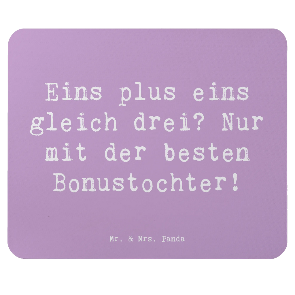 Mouse mat Saying Eins plus eins gleich drei? Nur mit der besten Bonustochter! Mousepad, Computer zubehör, Büroausstattung, PC Zubehör, Arbeitszimmer, Mauspad, Einzigartiges Mauspad, Designer Mauspad, Mausunterlage, Mauspad Büro, Familie, Vatertag, Muttertag, Bruder, Schwester, Mama, Papa, Oma, Opa