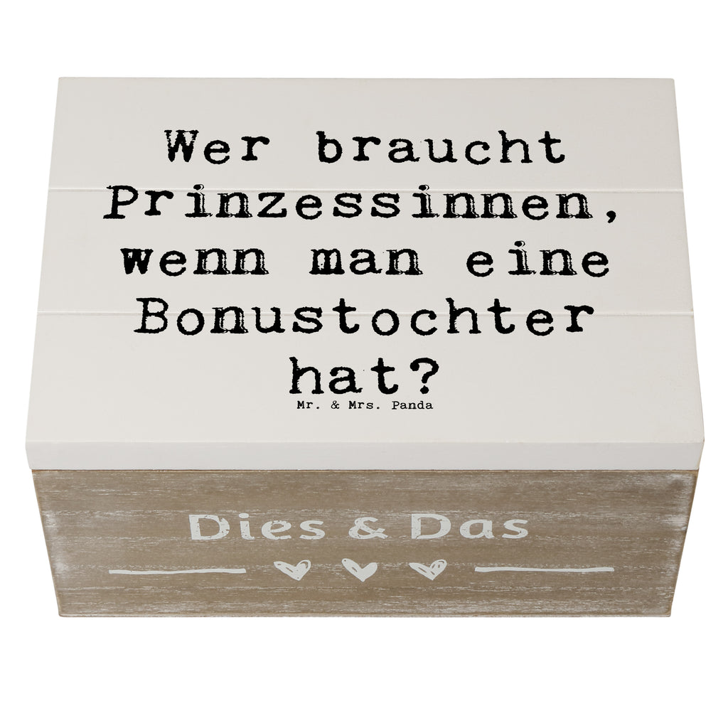 Holzkiste Spruch Bonustochter Schatzkiste, Truhe, Schatulle, XXL, Aufbewahrungsbox, Geschenkbox, Kiste, Erinnerungsbox, Erinnerungskiste, Dekokiste, Geschenkdose, Holzkiste, Familie, Vatertag, Muttertag, Bruder, Schwester, Mama, Papa, Oma, Opa
