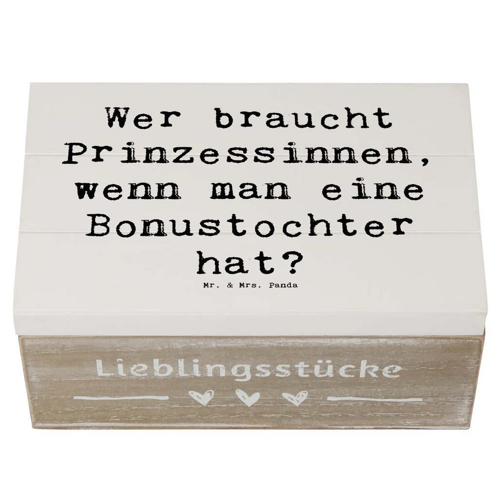 Holzkiste Spruch Bonustochter Schatzkiste, Truhe, Schatulle, XXL, Aufbewahrungsbox, Geschenkbox, Kiste, Erinnerungsbox, Erinnerungskiste, Dekokiste, Geschenkdose, Holzkiste, Familie, Vatertag, Muttertag, Bruder, Schwester, Mama, Papa, Oma, Opa