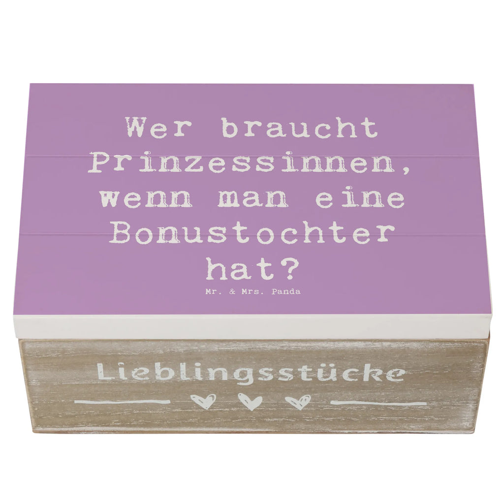Holzkiste Spruch Bonustochter Schatzkiste, Truhe, Schatulle, XXL, Aufbewahrungsbox, Geschenkbox, Kiste, Erinnerungsbox, Erinnerungskiste, Dekokiste, Geschenkdose, Holzkiste, Familie, Vatertag, Muttertag, Bruder, Schwester, Mama, Papa, Oma, Opa