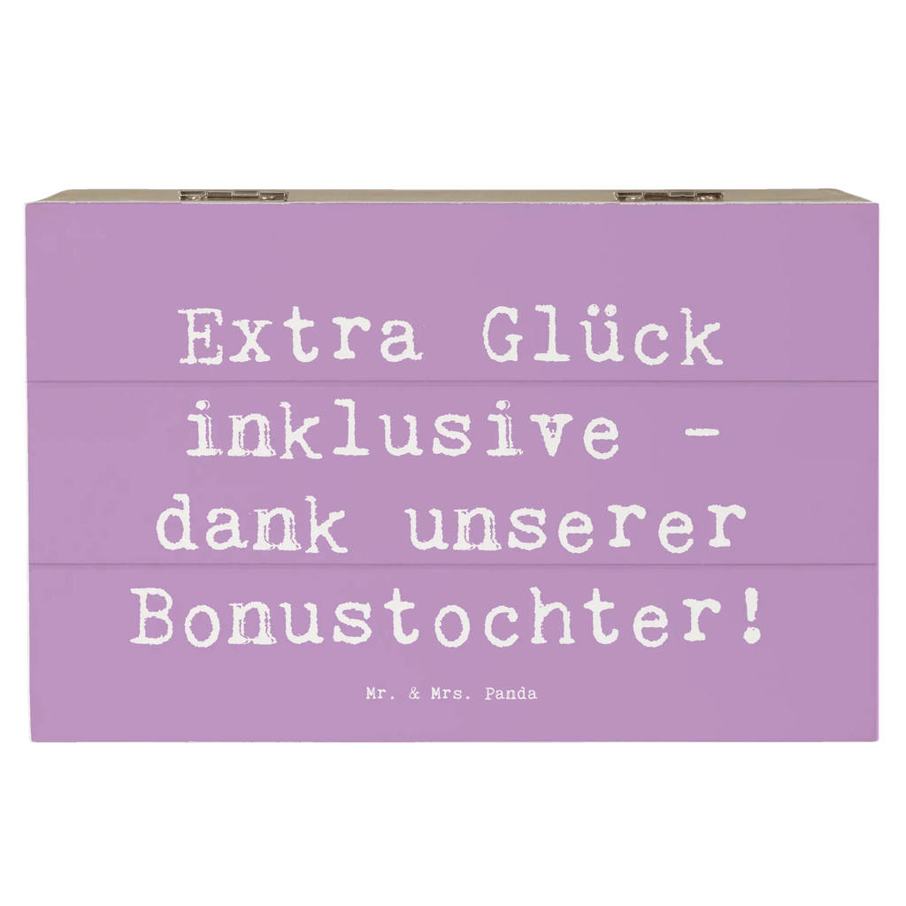 Holzkiste Spruch Bonustochter Glück Erinnerungskiste, Dekokiste, Geschenkdose, Kiste, Truhe, Schatzkiste, XXL, Holzkiste, Schatulle, Aufbewahrungsbox, Geschenkbox, Erinnerungsbox, Familie, Vatertag, Muttertag, Bruder, Schwester, Mama, Papa, Oma, Opa