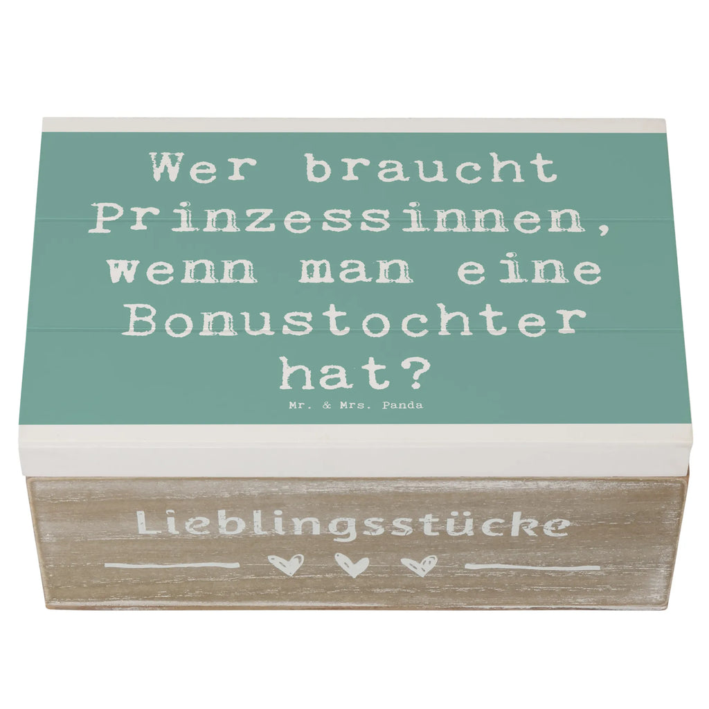 Holzkiste Spruch Bonustochter Schatzkiste, Truhe, Schatulle, XXL, Aufbewahrungsbox, Geschenkbox, Kiste, Erinnerungsbox, Erinnerungskiste, Dekokiste, Geschenkdose, Holzkiste, Familie, Vatertag, Muttertag, Bruder, Schwester, Mama, Papa, Oma, Opa
