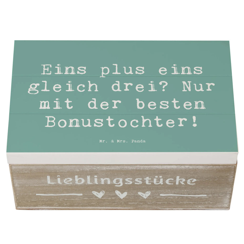 Holzkiste Spruch Beste Bonustochter Geschenkdose, Dekokiste, Truhe, Schatulle, Kiste, Erinnerungskiste, Geschenkbox, XXL, Aufbewahrungsbox, Schatzkiste, Erinnerungsbox, Holzkiste, Familie, Vatertag, Muttertag, Bruder, Schwester, Mama, Papa, Oma, Opa