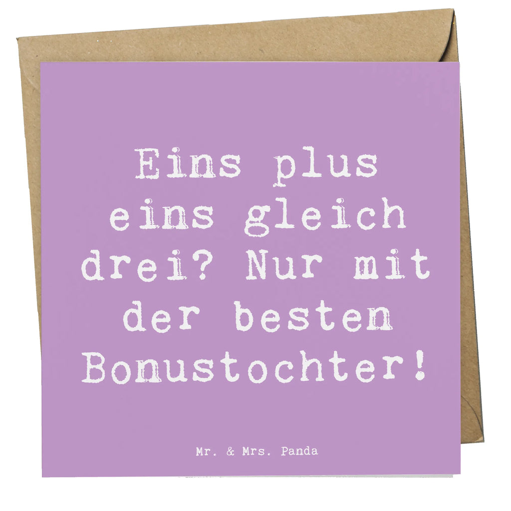 Deluxe Karte Spruch Beste Bonustochter Einladungskarte, Glückwunschkarte, Karte, Klappkarte, Hochzeitskarte, Hochwertige Grußkarte, Grußkarte, Hochwertige Klappkarte, Geburtstagskarte, Familie, Vatertag, Muttertag, Bruder, Schwester, Mama, Papa, Oma, Opa