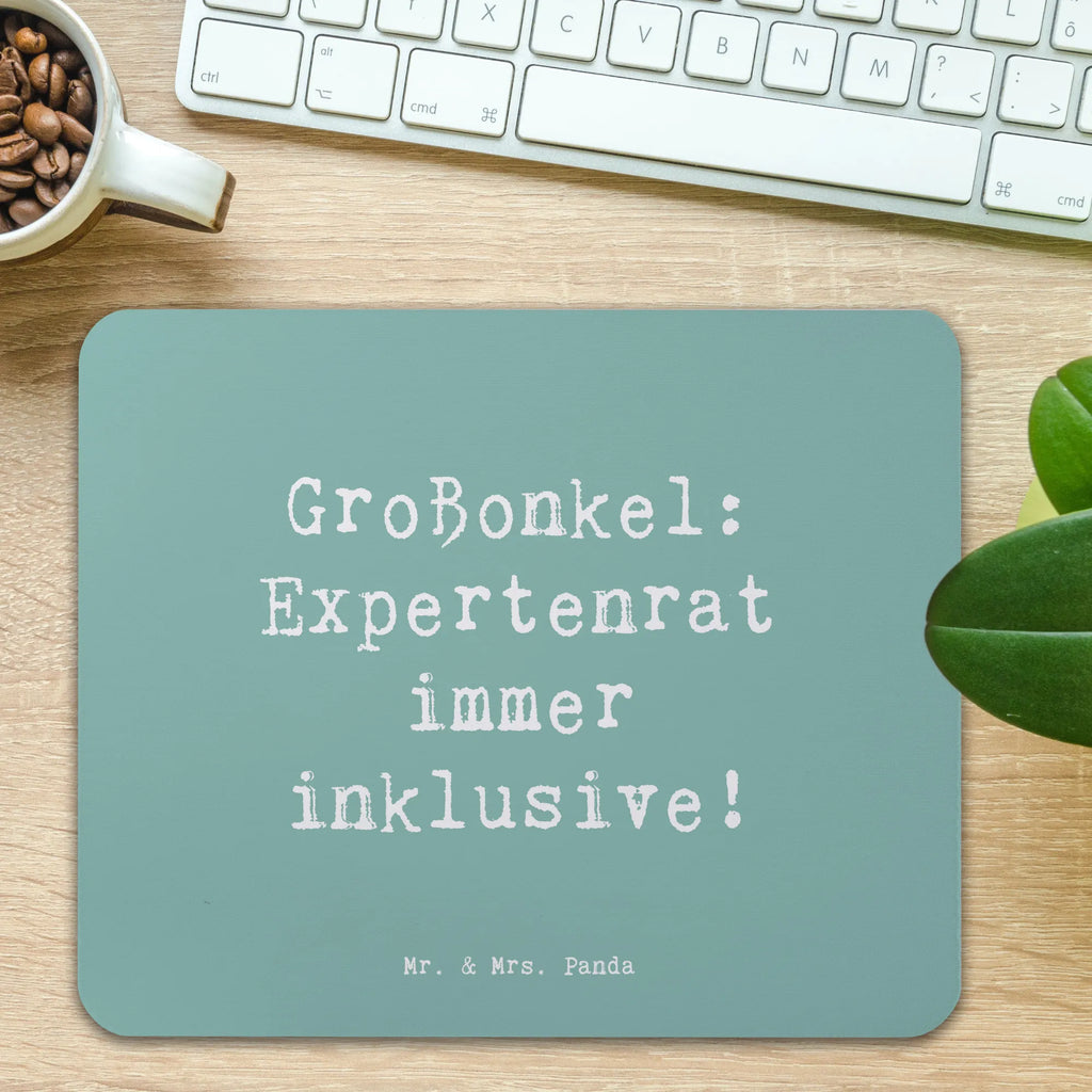 Mouse mat Saying Großonkel: Expertenrat immer inklusive! Mousepad, Computer zubehör, Büroausstattung, PC Zubehör, Arbeitszimmer, Mauspad, Einzigartiges Mauspad, Designer Mauspad, Mausunterlage, Mauspad Büro, Familie, Vatertag, Muttertag, Bruder, Schwester, Mama, Papa, Oma, Opa