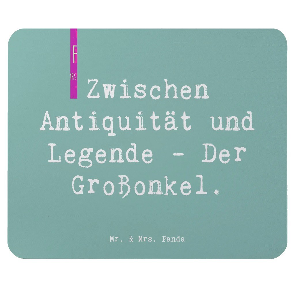 Mouse mat Saying Zwischen Antiquität und Legende - Der Großonkel. Mousepad, Computer zubehör, Büroausstattung, PC Zubehör, Arbeitszimmer, Mauspad, Einzigartiges Mauspad, Designer Mauspad, Mausunterlage, Mauspad Büro, Familie, Vatertag, Muttertag, Bruder, Schwester, Mama, Papa, Oma, Opa