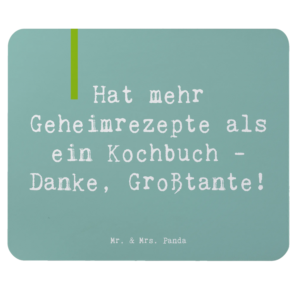Mouse mat Saying Hat mehr Geheimrezepte als ein Kochbuch - Danke, Großtante! Mousepad, Computer zubehör, Büroausstattung, PC Zubehör, Arbeitszimmer, Mauspad, Einzigartiges Mauspad, Designer Mauspad, Mausunterlage, Mauspad Büro, Familie, Vatertag, Muttertag, Bruder, Schwester, Mama, Papa, Oma, Opa