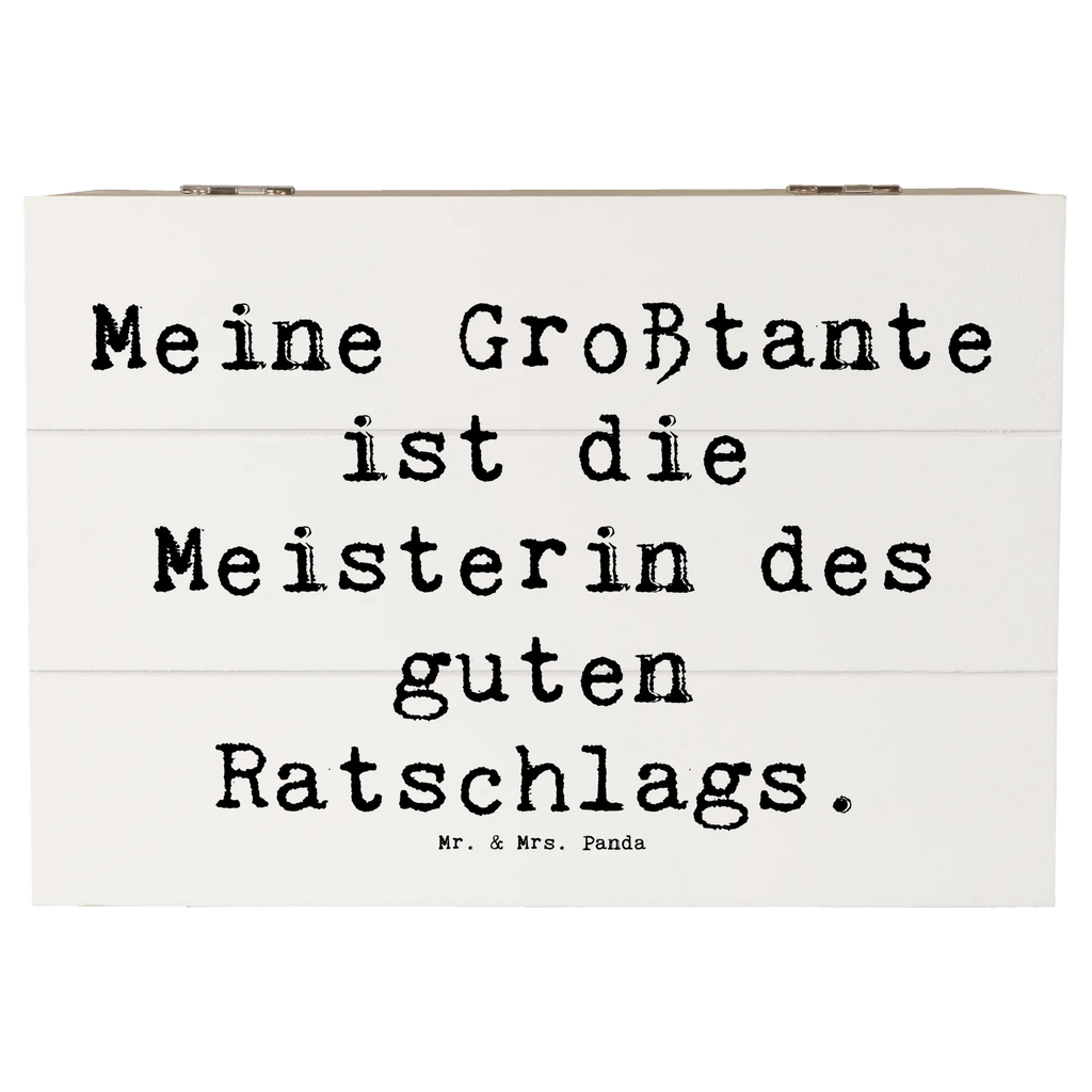 Holzkiste Spruch Großtante Ratschlag Truhe, XXL, Aufbewahrungsbox, Erinnerungskiste, Holzkiste, Geschenkdose, Dekokiste, Erinnerungsbox, Schatulle, Kiste, Schatzkiste, Geschenkbox, Familie, Vatertag, Muttertag, Bruder, Schwester, Mama, Papa, Oma, Opa