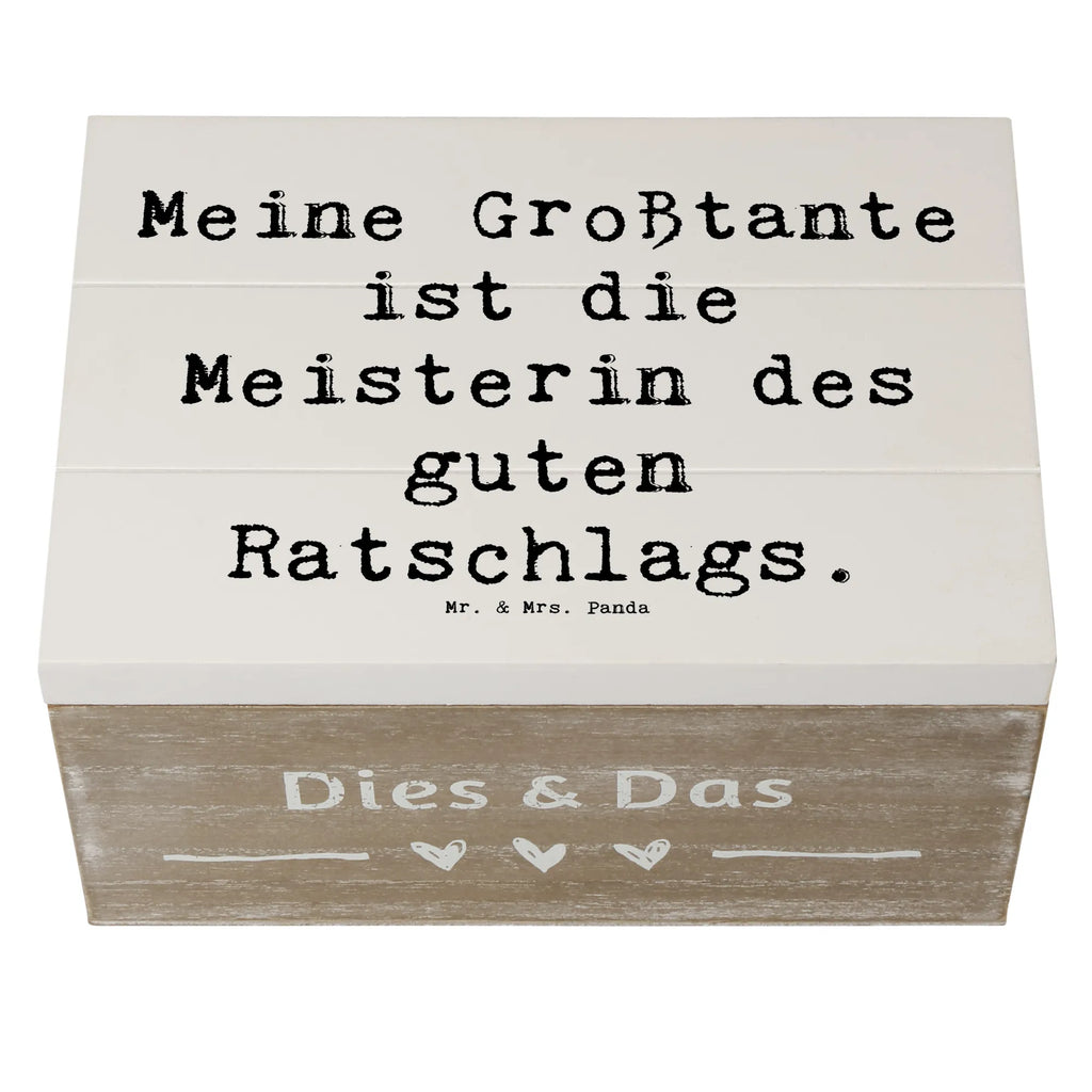 Holzkiste Spruch Großtante Ratschlag Truhe, XXL, Aufbewahrungsbox, Erinnerungskiste, Holzkiste, Geschenkdose, Dekokiste, Erinnerungsbox, Schatulle, Kiste, Schatzkiste, Geschenkbox, Familie, Vatertag, Muttertag, Bruder, Schwester, Mama, Papa, Oma, Opa