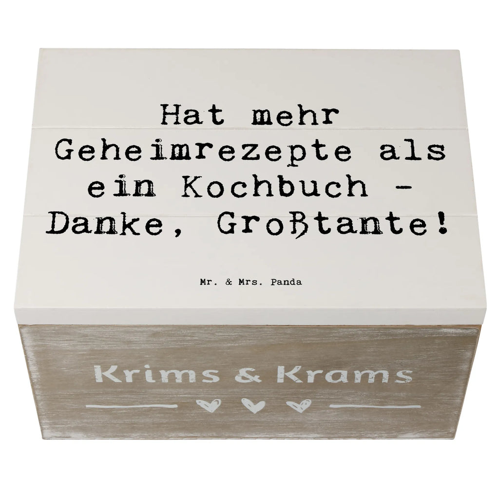 Holzkiste Spruch Geheimrezepte Großtante Kiste, Erinnerungsbox, Truhe, XXL, Erinnerungskiste, Holzkiste, Aufbewahrungsbox, Dekokiste, Schatzkiste, Geschenkdose, Geschenkbox, Schatulle, Familie, Vatertag, Muttertag, Bruder, Schwester, Mama, Papa, Oma, Opa
