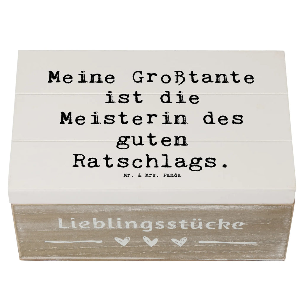 Holzkiste Spruch Großtante Ratschlag Truhe, XXL, Aufbewahrungsbox, Erinnerungskiste, Holzkiste, Geschenkdose, Dekokiste, Erinnerungsbox, Schatulle, Kiste, Schatzkiste, Geschenkbox, Familie, Vatertag, Muttertag, Bruder, Schwester, Mama, Papa, Oma, Opa