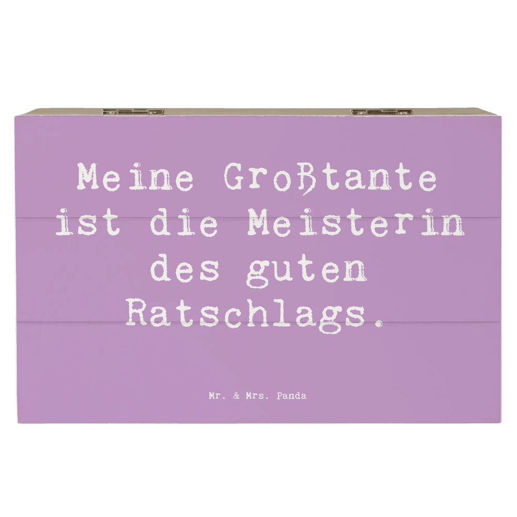 Holzkiste Spruch Großtante Ratschlag Truhe, XXL, Aufbewahrungsbox, Erinnerungskiste, Holzkiste, Geschenkdose, Dekokiste, Erinnerungsbox, Schatulle, Kiste, Schatzkiste, Geschenkbox, Familie, Vatertag, Muttertag, Bruder, Schwester, Mama, Papa, Oma, Opa
