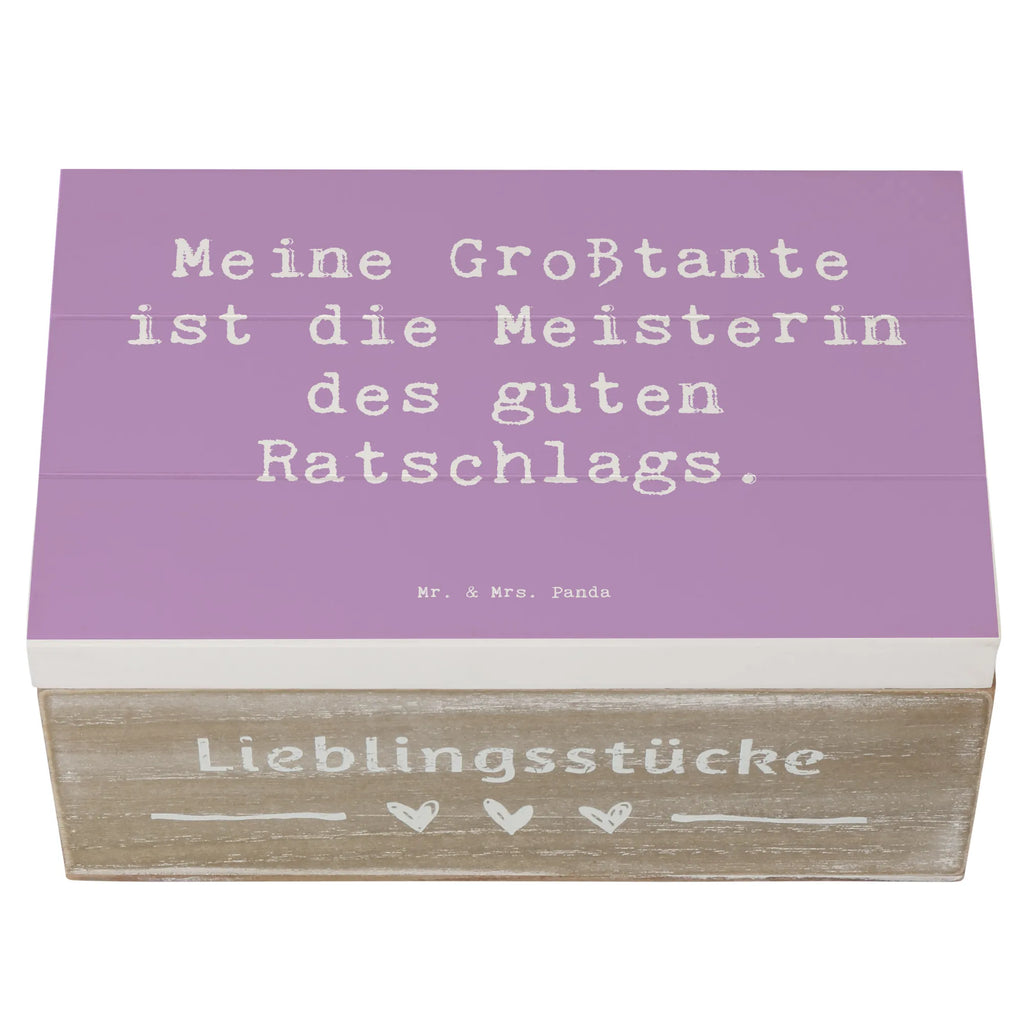 Holzkiste Spruch Großtante Ratschlag Truhe, XXL, Aufbewahrungsbox, Erinnerungskiste, Holzkiste, Geschenkdose, Dekokiste, Erinnerungsbox, Schatulle, Kiste, Schatzkiste, Geschenkbox, Familie, Vatertag, Muttertag, Bruder, Schwester, Mama, Papa, Oma, Opa