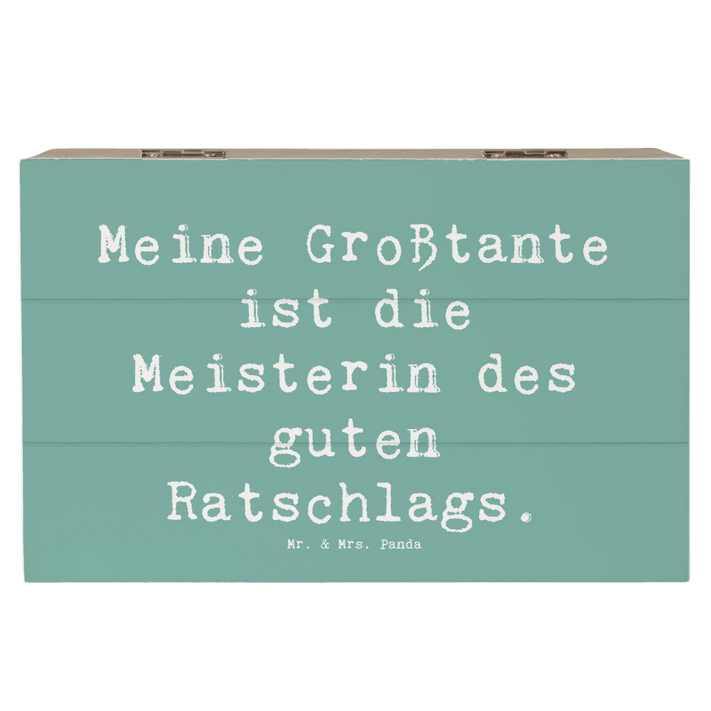 Holzkiste Spruch Großtante Ratschlag Truhe, XXL, Aufbewahrungsbox, Erinnerungskiste, Holzkiste, Geschenkdose, Dekokiste, Erinnerungsbox, Schatulle, Kiste, Schatzkiste, Geschenkbox, Familie, Vatertag, Muttertag, Bruder, Schwester, Mama, Papa, Oma, Opa