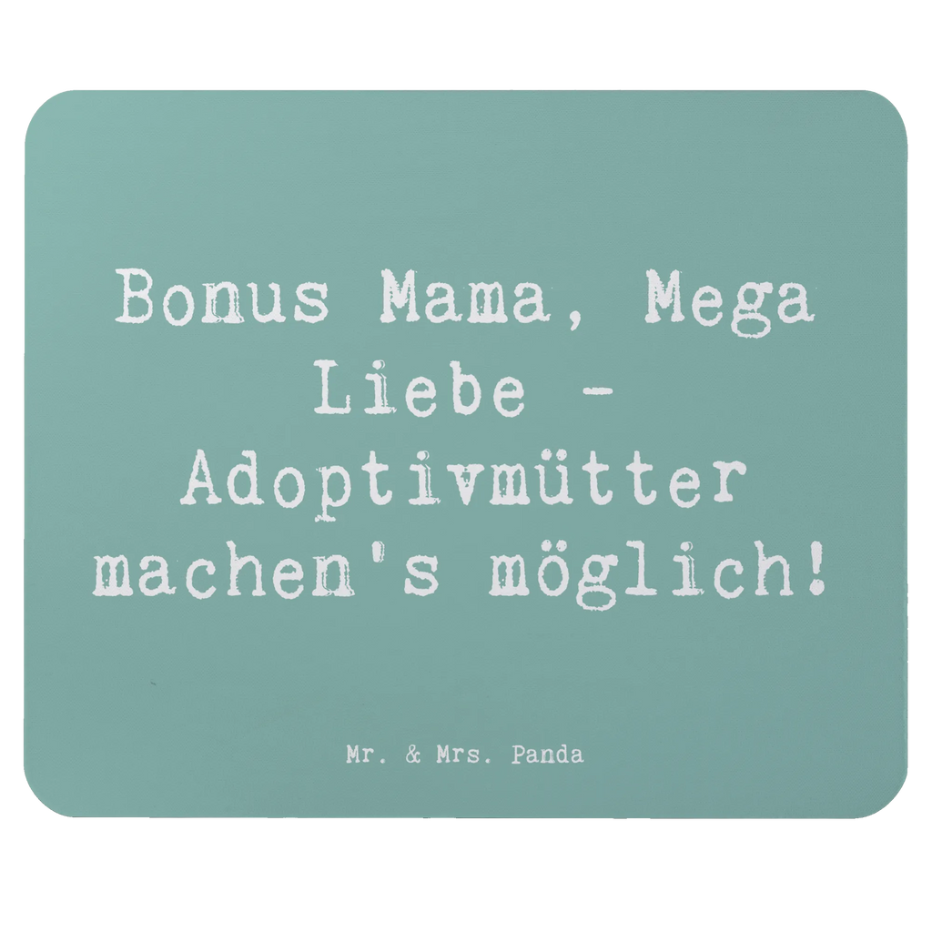 Mouse mat Saying Bonus Mama, Mega Liebe - Adoptivmütter machen’s möglich! Mousepad, Computer zubehör, Büroausstattung, PC Zubehör, Arbeitszimmer, Mauspad, Einzigartiges Mauspad, Designer Mauspad, Mausunterlage, Mauspad Büro, Familie, Vatertag, Muttertag, Bruder, Schwester, Mama, Papa, Oma, Opa