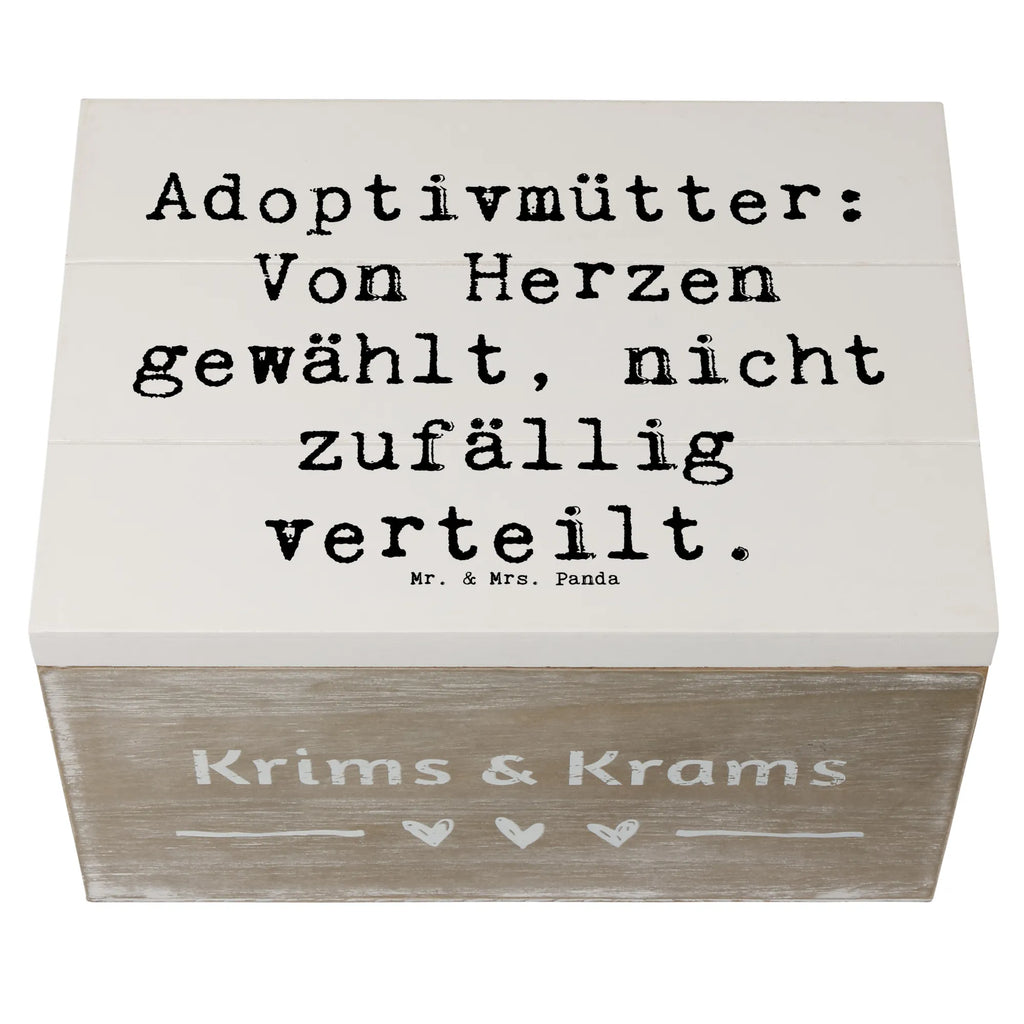 Holzkiste Spruch Adoptivmütter: Von Herzen gewählt, nicht zufällig verteilt. XXL, Schatulle, Dekokiste, Aufbewahrungsbox, Erinnerungskiste, Schatzkiste, Kiste, Geschenkbox, Truhe, Erinnerungsbox, Geschenkdose, Holzkiste, Familie, Vatertag, Muttertag, Bruder, Schwester, Mama, Papa, Oma, Opa