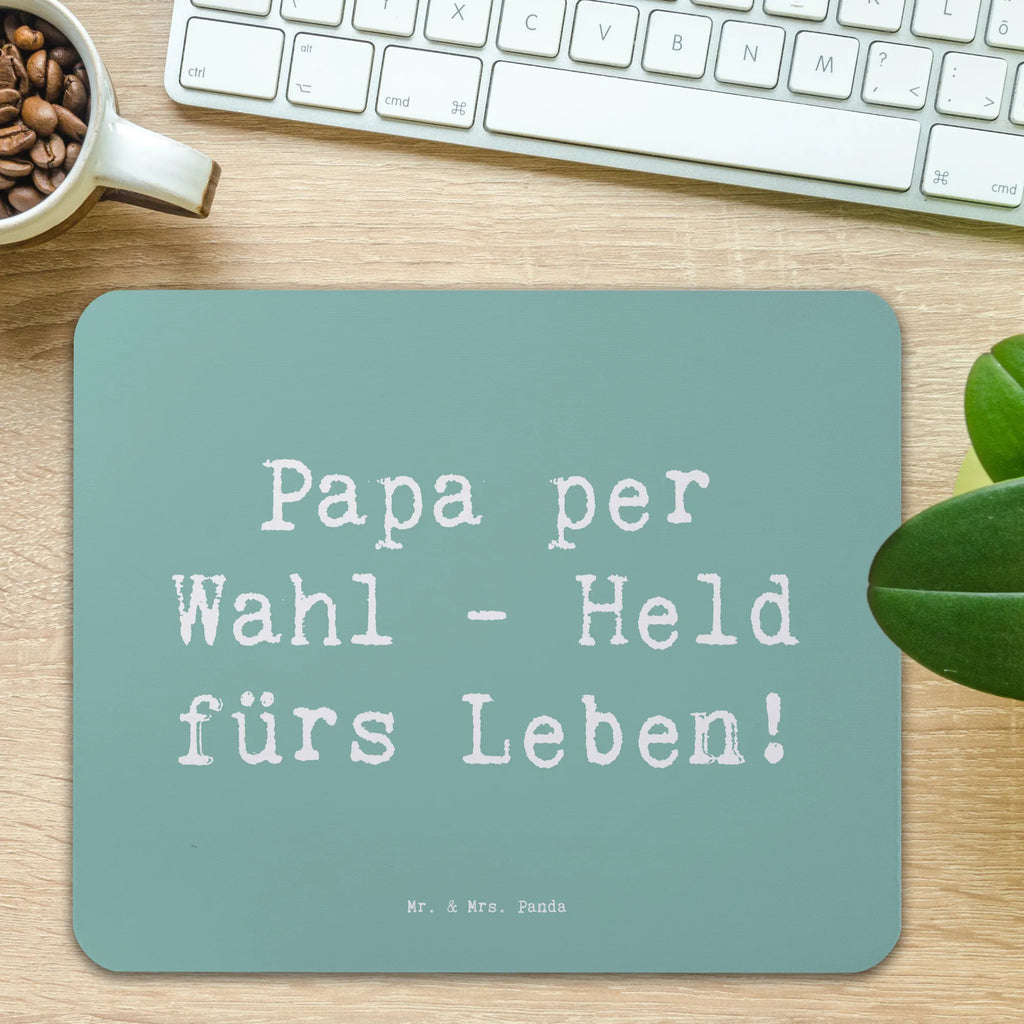 Mouse mat Saying Papa per Wahl - Held fürs Leben! Mousepad, Computer zubehör, Büroausstattung, PC Zubehör, Arbeitszimmer, Mauspad, Einzigartiges Mauspad, Designer Mauspad, Mausunterlage, Mauspad Büro, Familie, Vatertag, Muttertag, Bruder, Schwester, Mama, Papa, Oma, Opa
