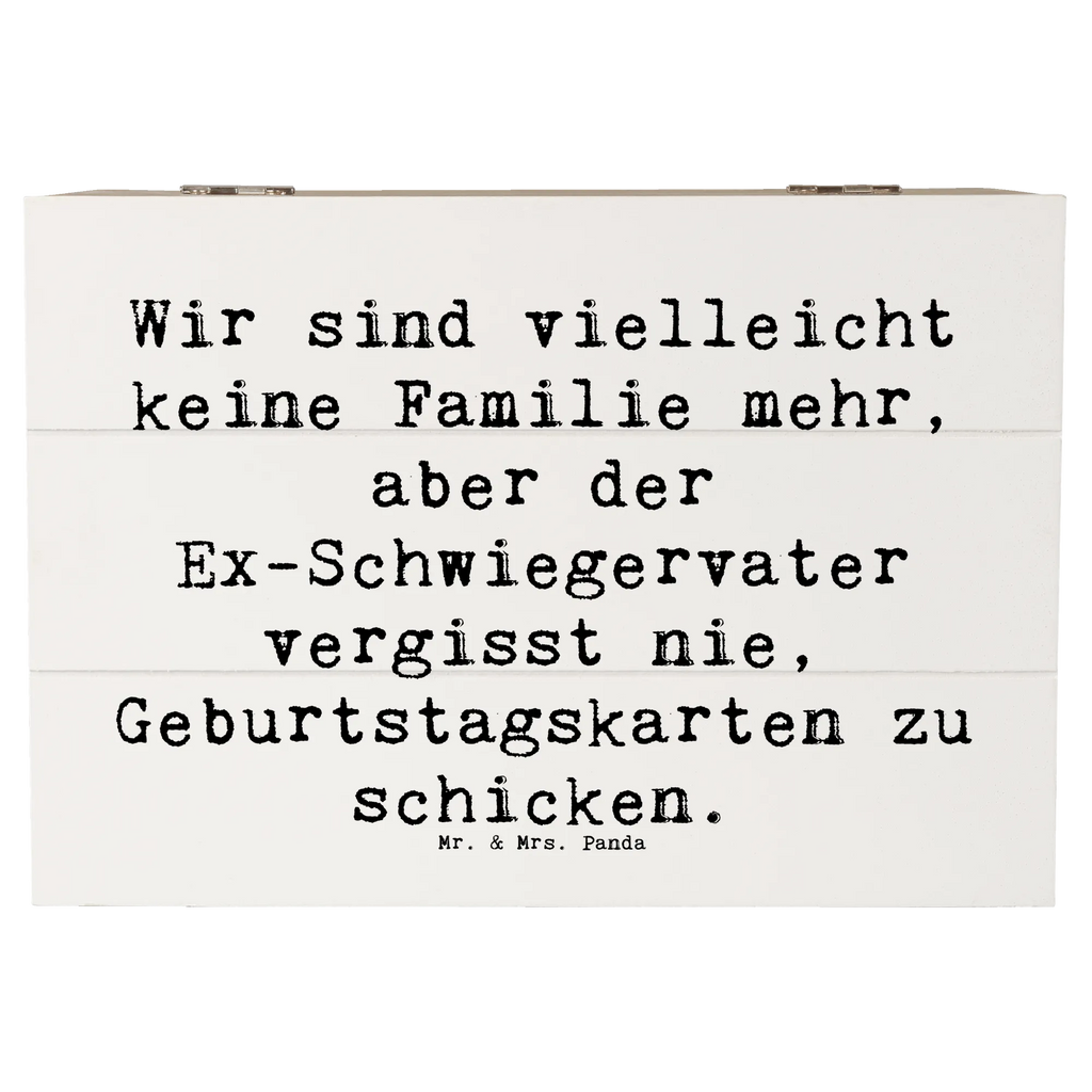 Holzkiste Spruch Ex-Schwiegervater Grüße Kiste, Erinnerungskiste, Dekokiste, XXL, Schatzkiste, Geschenkbox, Truhe, Erinnerungsbox, Aufbewahrungsbox, Holzkiste, Geschenkdose, Schatulle, Familie, Vatertag, Muttertag, Bruder, Schwester, Mama, Papa, Oma, Opa