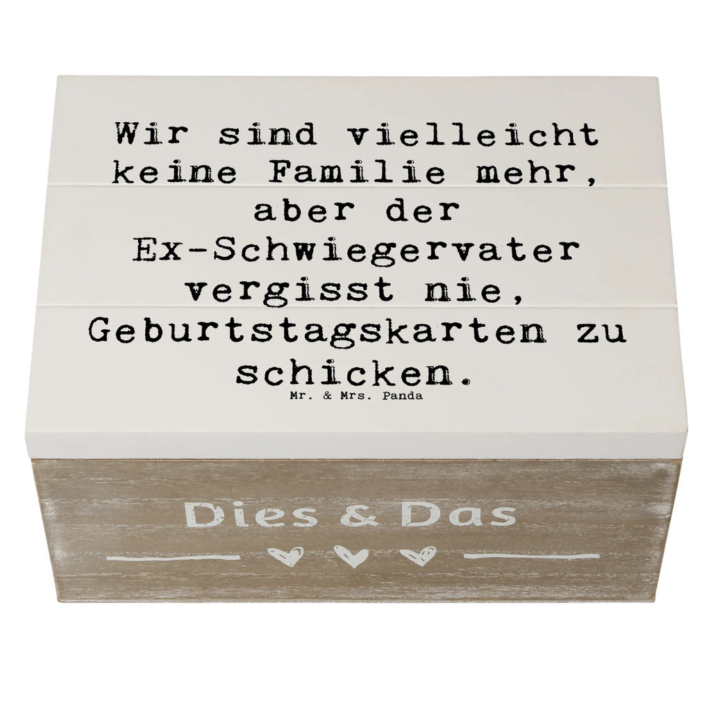 Holzkiste Spruch Ex-Schwiegervater Grüße Kiste, Erinnerungskiste, Dekokiste, XXL, Schatzkiste, Geschenkbox, Truhe, Erinnerungsbox, Aufbewahrungsbox, Holzkiste, Geschenkdose, Schatulle, Familie, Vatertag, Muttertag, Bruder, Schwester, Mama, Papa, Oma, Opa