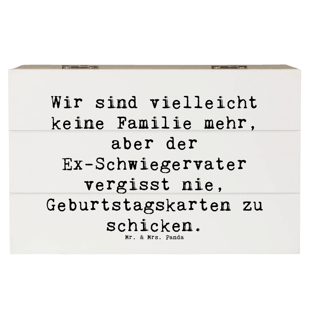 Holzkiste Spruch Ex-Schwiegervater Grüße Kiste, Erinnerungskiste, Dekokiste, XXL, Schatzkiste, Geschenkbox, Truhe, Erinnerungsbox, Aufbewahrungsbox, Holzkiste, Geschenkdose, Schatulle, Familie, Vatertag, Muttertag, Bruder, Schwester, Mama, Papa, Oma, Opa