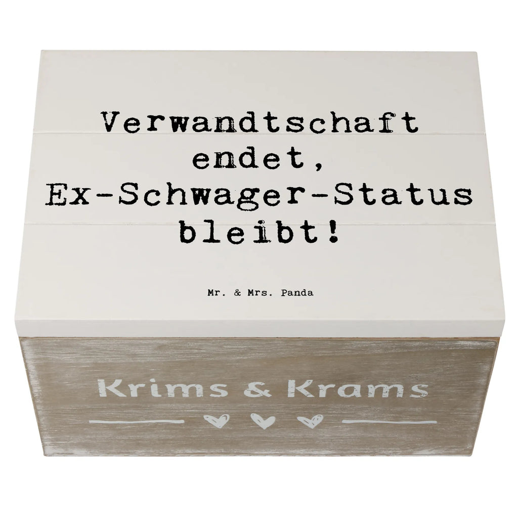 Holzkiste Spruch Ex-Schwager Erinnerung Truhe, Holzkiste, Erinnerungskiste, Aufbewahrungsbox, Erinnerungsbox, Geschenkdose, Schatulle, Schatzkiste, Dekokiste, Geschenkbox, Kiste, XXL, Familie, Vatertag, Muttertag, Bruder, Schwester, Mama, Papa, Oma, Opa