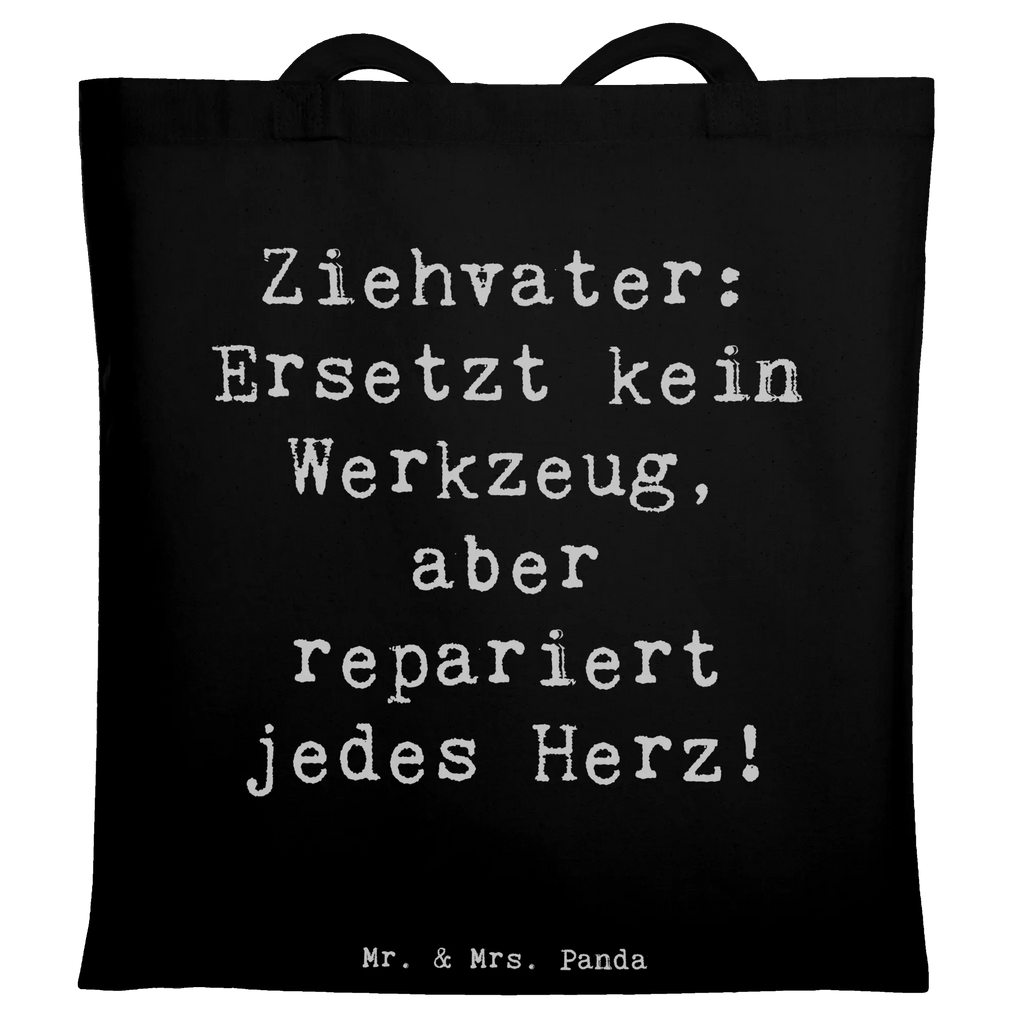 Tragetasche Spruch Ziehvater Herzreparatur Einkaufstüte, Strandtasche, Laptoptasche, Jutetasche, Stofftasche, Beuteltasche, Stoffbeutel, Badetasche, Tasche, Beutel, Umhängetasche, Schultertasche, Tragetasche, Einkaufstasche, Shopper, Jutebeutel, Familie, Vatertag, Muttertag, Bruder, Schwester, Mama, Papa, Oma, Opa