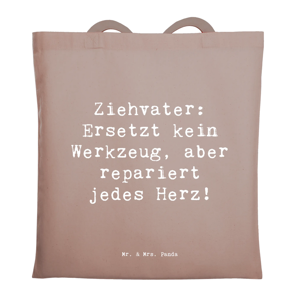 Tragetasche Spruch Ziehvater Herzreparatur Einkaufstüte, Strandtasche, Laptoptasche, Jutetasche, Stofftasche, Beuteltasche, Stoffbeutel, Badetasche, Tasche, Beutel, Umhängetasche, Schultertasche, Tragetasche, Einkaufstasche, Shopper, Jutebeutel, Familie, Vatertag, Muttertag, Bruder, Schwester, Mama, Papa, Oma, Opa