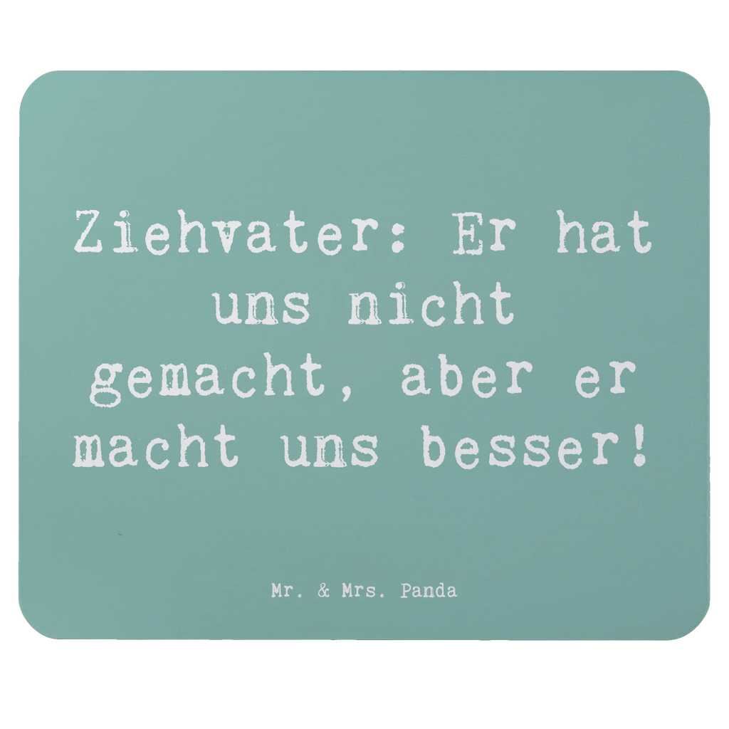 Mouse mat Saying Ziehvater: Er hat uns nicht gemacht, aber er macht uns besser! Mousepad, Computer zubehör, Büroausstattung, PC Zubehör, Arbeitszimmer, Mauspad, Einzigartiges Mauspad, Designer Mauspad, Mausunterlage, Mauspad Büro, Familie, Vatertag, Muttertag, Bruder, Schwester, Mama, Papa, Oma, Opa