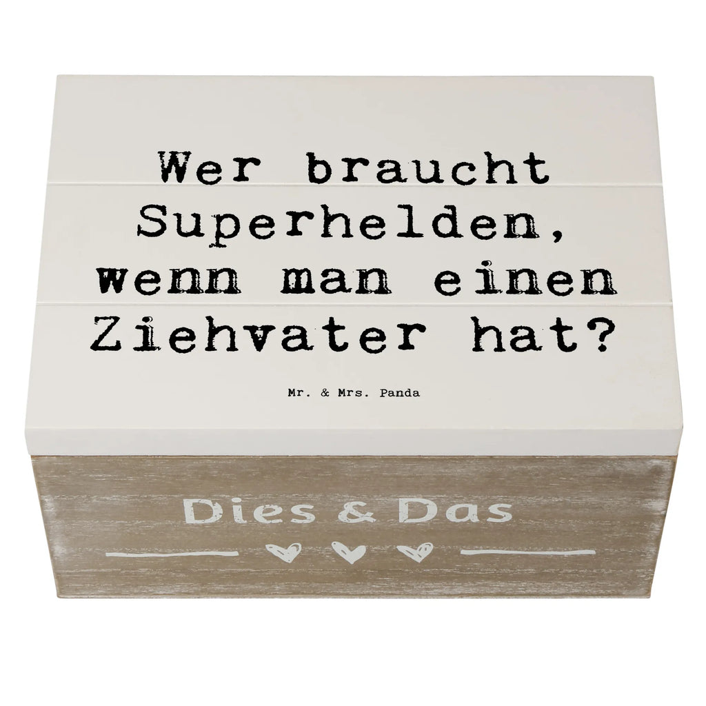 Holzkiste Spruch Ziehvater Held Erinnerungsbox, Dekokiste, XXL, Holzkiste, Aufbewahrungsbox, Geschenkbox, Schatulle, Geschenkdose, Schatzkiste, Truhe, Kiste, Erinnerungskiste, Familie, Vatertag, Muttertag, Bruder, Schwester, Mama, Papa, Oma, Opa