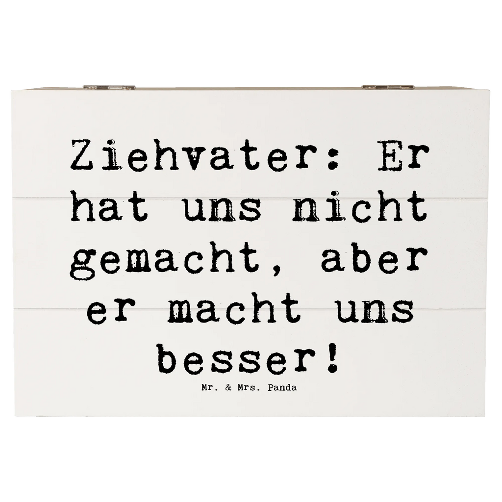 Holzkiste Spruch Ziehvater Liebe XXL, Erinnerungsbox, Schatzkiste, Geschenkdose, Aufbewahrungsbox, Dekokiste, Erinnerungskiste, Truhe, Geschenkbox, Holzkiste, Schatulle, Kiste, Familie, Vatertag, Muttertag, Bruder, Schwester, Mama, Papa, Oma, Opa