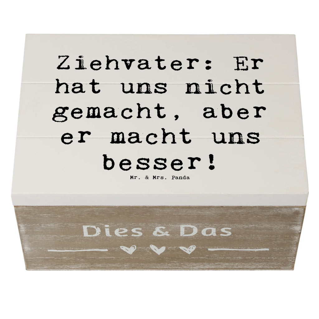 Holzkiste Spruch Ziehvater Liebe XXL, Erinnerungsbox, Schatzkiste, Geschenkdose, Aufbewahrungsbox, Dekokiste, Erinnerungskiste, Truhe, Geschenkbox, Holzkiste, Schatulle, Kiste, Familie, Vatertag, Muttertag, Bruder, Schwester, Mama, Papa, Oma, Opa