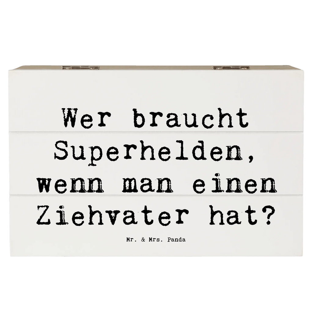 Holzkiste Spruch Ziehvater Held Erinnerungsbox, Dekokiste, XXL, Holzkiste, Aufbewahrungsbox, Geschenkbox, Schatulle, Geschenkdose, Schatzkiste, Truhe, Kiste, Erinnerungskiste, Familie, Vatertag, Muttertag, Bruder, Schwester, Mama, Papa, Oma, Opa