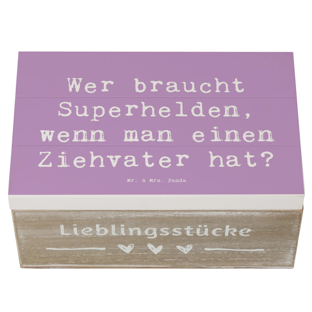 Holzkiste Spruch Ziehvater Held Erinnerungsbox, Dekokiste, XXL, Holzkiste, Aufbewahrungsbox, Geschenkbox, Schatulle, Geschenkdose, Schatzkiste, Truhe, Kiste, Erinnerungskiste, Familie, Vatertag, Muttertag, Bruder, Schwester, Mama, Papa, Oma, Opa