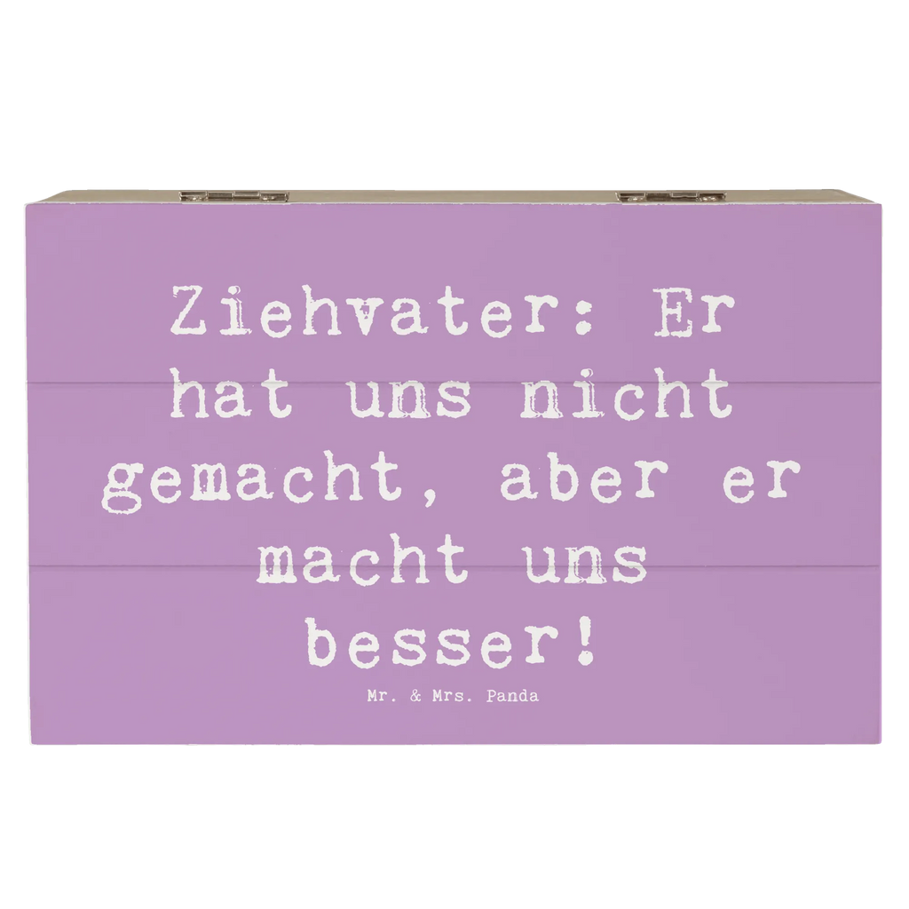 Holzkiste Spruch Ziehvater Liebe XXL, Erinnerungsbox, Schatzkiste, Geschenkdose, Aufbewahrungsbox, Dekokiste, Erinnerungskiste, Truhe, Geschenkbox, Holzkiste, Schatulle, Kiste, Familie, Vatertag, Muttertag, Bruder, Schwester, Mama, Papa, Oma, Opa