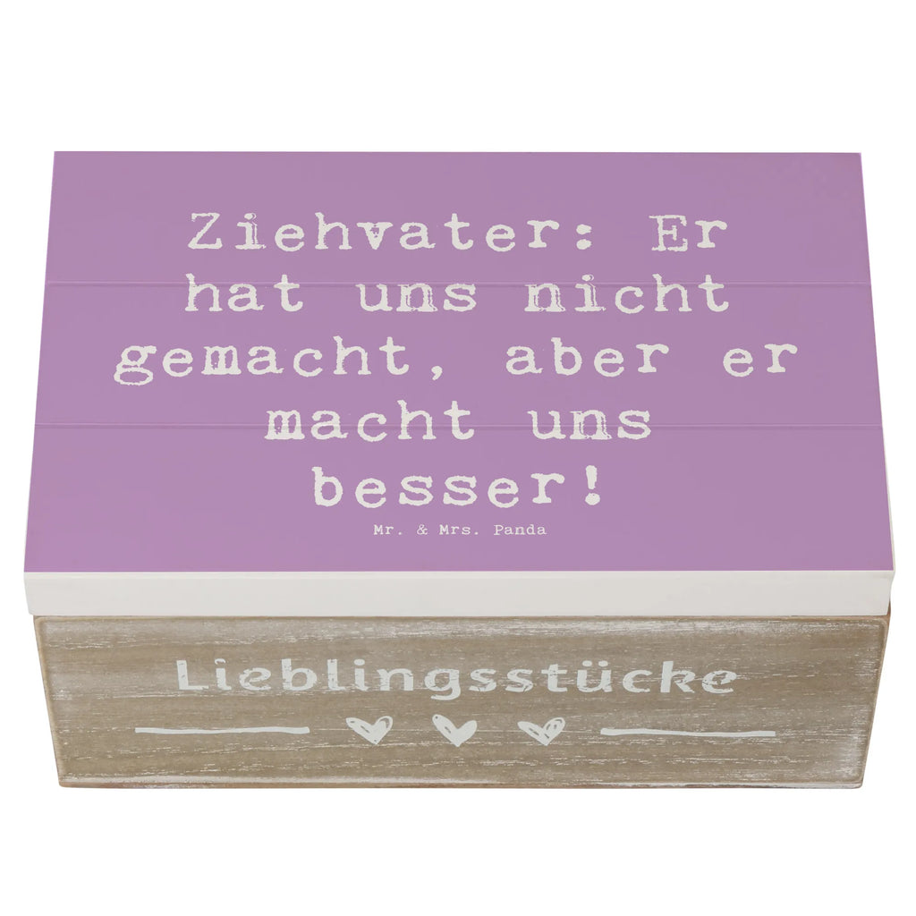 Holzkiste Spruch Ziehvater Liebe XXL, Erinnerungsbox, Schatzkiste, Geschenkdose, Aufbewahrungsbox, Dekokiste, Erinnerungskiste, Truhe, Geschenkbox, Holzkiste, Schatulle, Kiste, Familie, Vatertag, Muttertag, Bruder, Schwester, Mama, Papa, Oma, Opa