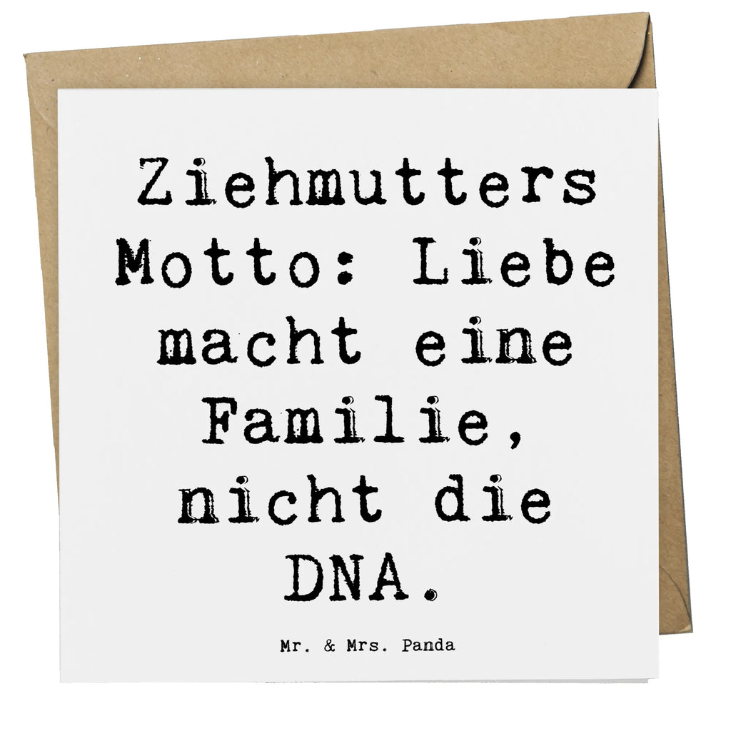 Deluxe Karte Spruch Ziehmutter Liebe Karte, Geburtstagskarte, Hochwertige Grußkarte, Glückwunschkarte, Einladungskarte, Hochwertige Klappkarte, Klappkarte, Hochzeitskarte, Grußkarte, Familie, Vatertag, Muttertag, Bruder, Schwester, Mama, Papa, Oma, Opa