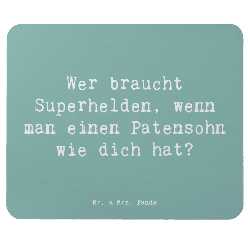 Mouse mat Saying Wer braucht Superhelden, wenn man einen Patensohn wie dich hat? Mousepad, Computer zubehör, Büroausstattung, PC Zubehör, Arbeitszimmer, Mauspad, Einzigartiges Mauspad, Designer Mauspad, Mausunterlage, Mauspad Büro, Familie, Vatertag, Muttertag, Bruder, Schwester, Mama, Papa, Oma, Opa