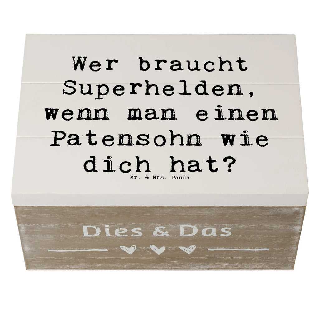 Holzkiste Spruch Patensohn Held Truhe, XXL, Geschenkbox, Kiste, Erinnerungskiste, Schatzkiste, Holzkiste, Dekokiste, Schatulle, Geschenkdose, Aufbewahrungsbox, Erinnerungsbox, Familie, Vatertag, Muttertag, Bruder, Schwester, Mama, Papa, Oma, Opa