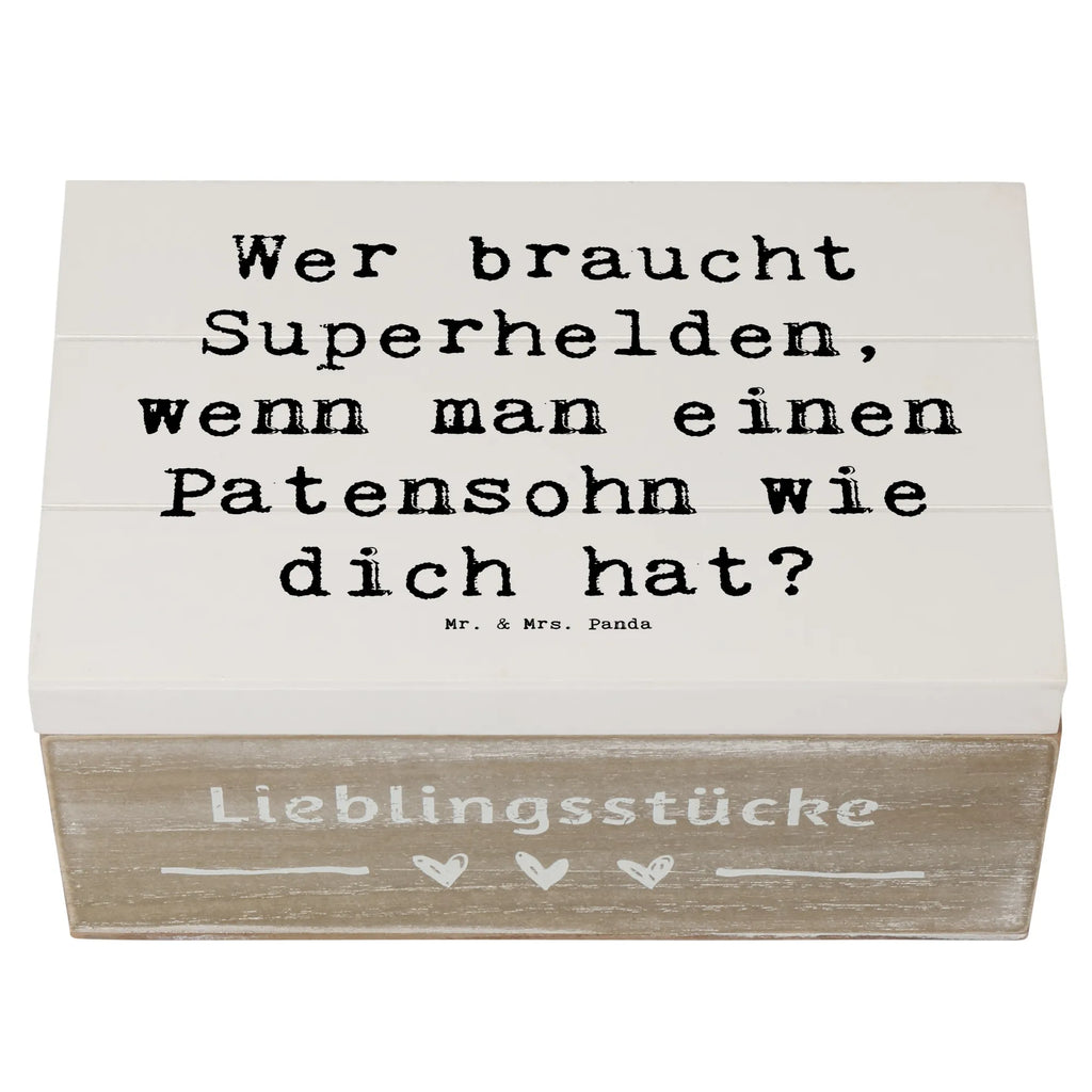 Holzkiste Spruch Patensohn Held Truhe, XXL, Geschenkbox, Kiste, Erinnerungskiste, Schatzkiste, Holzkiste, Dekokiste, Schatulle, Geschenkdose, Aufbewahrungsbox, Erinnerungsbox, Familie, Vatertag, Muttertag, Bruder, Schwester, Mama, Papa, Oma, Opa