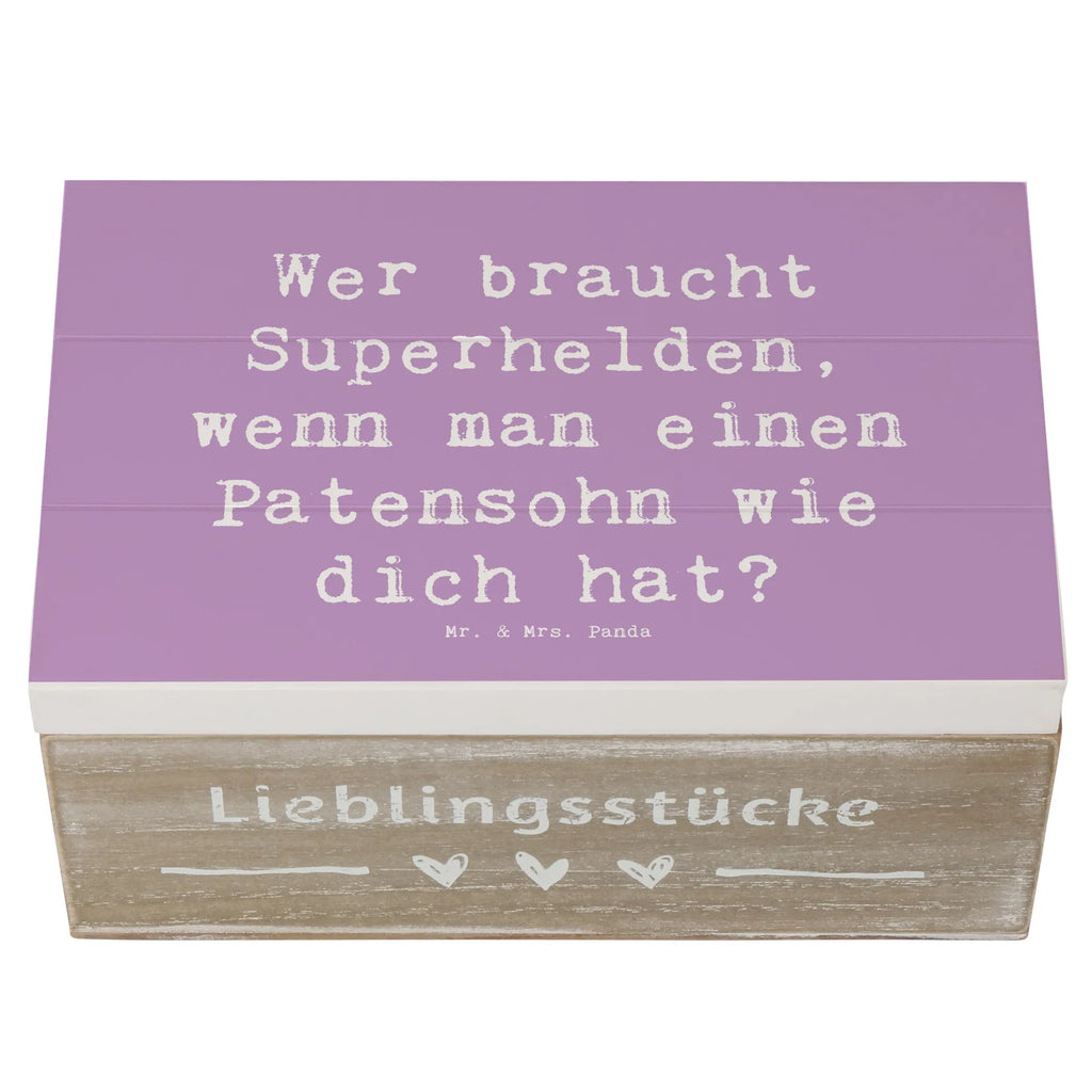 Holzkiste Spruch Patensohn Held Truhe, XXL, Geschenkbox, Kiste, Erinnerungskiste, Schatzkiste, Holzkiste, Dekokiste, Schatulle, Geschenkdose, Aufbewahrungsbox, Erinnerungsbox, Familie, Vatertag, Muttertag, Bruder, Schwester, Mama, Papa, Oma, Opa