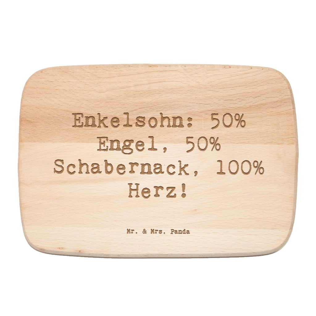 Śniadaniowa deska Przysłowie Enkelsohn: 50% Engel, 50% Schabernack, 100% Herz! Rodzina, Dzień Ojca, Dzień Matki, brat, siostra, mama, tata, babcia, dziadek